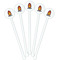 Math Lesson White Plastic 5.5" Stir Stick - Fan View