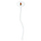 Math Lesson White Plastic 7" Stir Stick - Oval - Single Stick