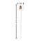 Math Lesson White Plastic 7" Stir Stick - Round - Dimensions