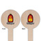 Math Lesson Wooden 6" Food Pick - Round - Double Sided - Front & Back