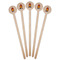 Math Lesson Wooden 7.5" Stir Stick - Round - Fan View