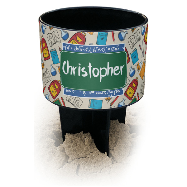 Custom Math Lesson Black Beach Spiker Drink Holder (Personalized)