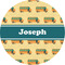 School Bus 1" Multipurpose Round Labels - Single Sticker