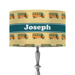 School Bus 12" Drum Lamp Shade - Fabric (Personalized)