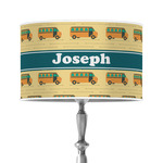 School Bus 12" Drum Lamp Shade - Poly-film (Personalized)