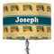 School Bus 16" Drum Lampshade - ON STAND (Fabric)