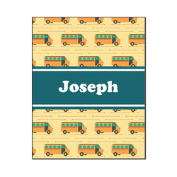 School Bus Wood Print - 16x20 (Personalized)