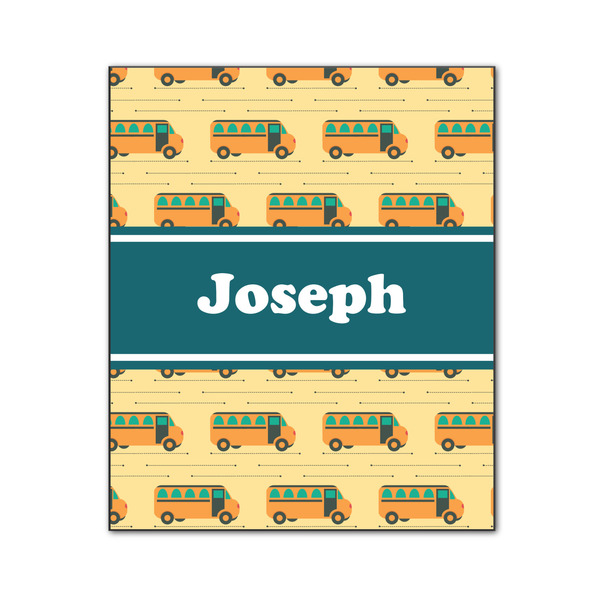 Custom School Bus Wood Print - 20x24 (Personalized)