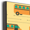 School Bus 20x30 Wood Print - Closeup