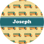 School Bus Multipurpose Round Labels - 3" (Personalized)