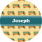 School Bus 3" Multipurpose Round Labels - Single Sticker