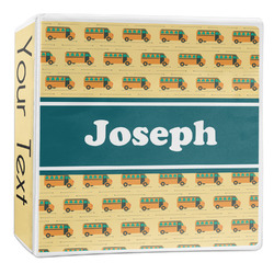 School Bus 3-Ring Binder - 2 inch (Personalized)