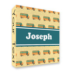 School Bus 3 Ring Binder - Full Wrap - 2" (Personalized)