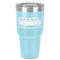 School Bus 30 oz Stainless Steel Ringneck Tumbler - Teal - Front