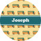 School Bus 5" Multipurpose Round Label - Single Sticker