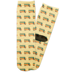 School Bus Adult Crew Socks