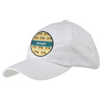 School Bus Baseball Cap - White (Personalized)