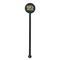 School Bus Black Plastic 5.5" Stir Stick - Round - Single Stick