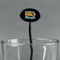 School Bus Black Plastic 7" Stir Stick - Oval - Main