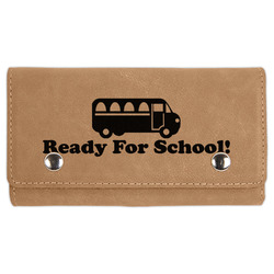 School Bus Cards & Dice Set - Light Brown (Personalized)