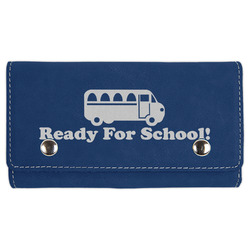 School Bus Cards & Dice Set - Navy Blue (Personalized)