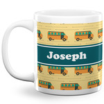 School Bus 20 Oz Coffee Mug - White (Personalized)