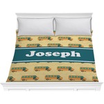 School Bus Comforter - King (Personalized)