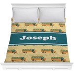 School Bus Comforter - Full / Queen (Personalized)