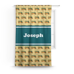 School Bus Curtain - 50"x84" Panel (Personalized)