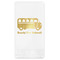 School Bus Foil Stamped Guest Napkins - Front View