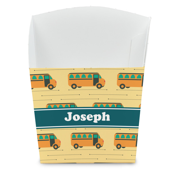 Custom School Bus French Fry Favor Boxes (Personalized)