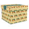 School Bus Gift Boxes with Lid - Canvas Wrapped - XX-Large - Front/Main