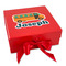 School Bus Gift Boxes with Magnetic Lid - Red - Front