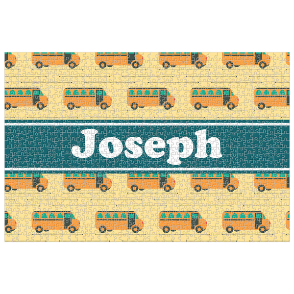 Custom School Bus Jigsaw Puzzle - 1000-piece (Personalized)