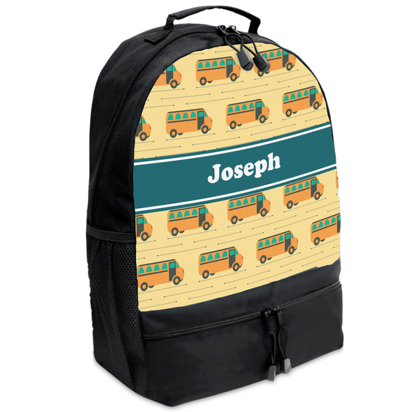 Custom School Bus Backpacks - Black (Personalized)