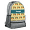School Bus Large Backpack - Gray - Angled View