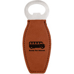 School Bus Leatherette Bottle Opener (Personalized)