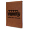 School Bus Leatherette Journal - Large - Single Sided - Angle View