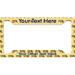 School Bus License Plate Frame - Style A (Personalized)
