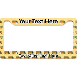 School Bus License Plate Frame - Style B (Personalized)