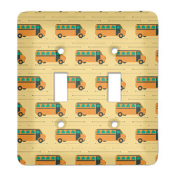 School Bus Light Switch Cover (2 Toggle Plate)