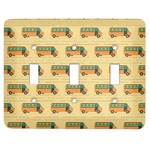 School Bus Light Switch Cover (3 Toggle Plate)