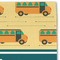 School Bus Linen Placemat - DETAIL