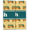 School Bus Linen Placemat - Folded Half (double sided)