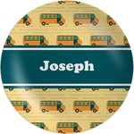 School Bus Melamine Plate (Personalized)