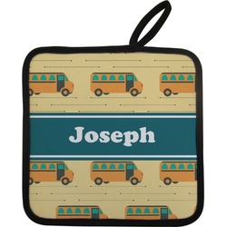 School Bus Pot Holder w/ Name or Text