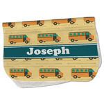 School Bus Burp Cloth - Fleece w/ Name or Text