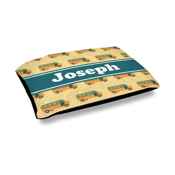 Custom School Bus Outdoor Dog Bed - Medium (Personalized)