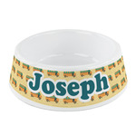 School Bus Plastic Dog Bowl - Small (Personalized)