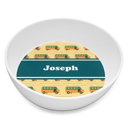 School Bus Melamine Bowl - 8 oz (Personalized)